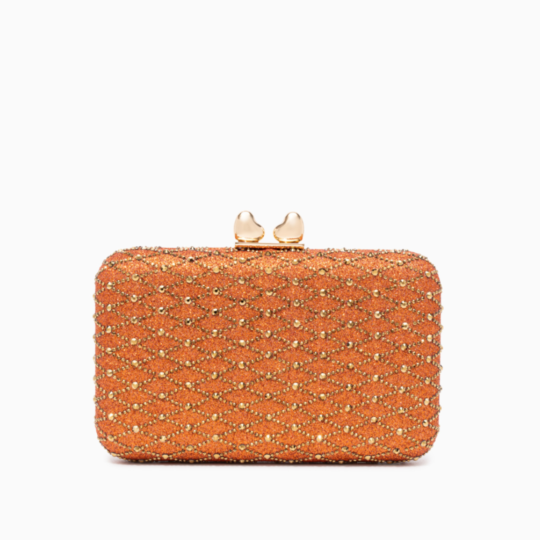 Midnight Lattice Clutch Bag