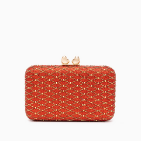 Midnight Lattice Clutch Bag