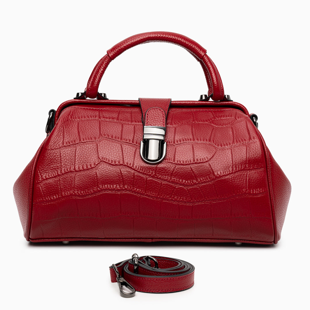Elena Crocodile Handbag