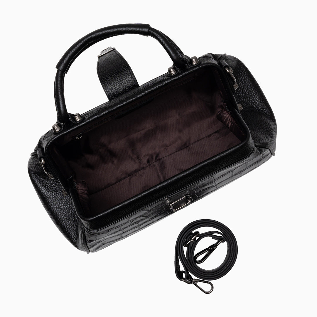 Elena Crocodile Handbag