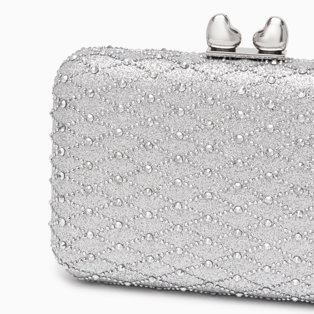 Midnight Lattice Clutch Bag