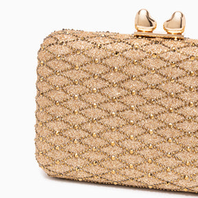 Midnight Lattice Clutch Bag