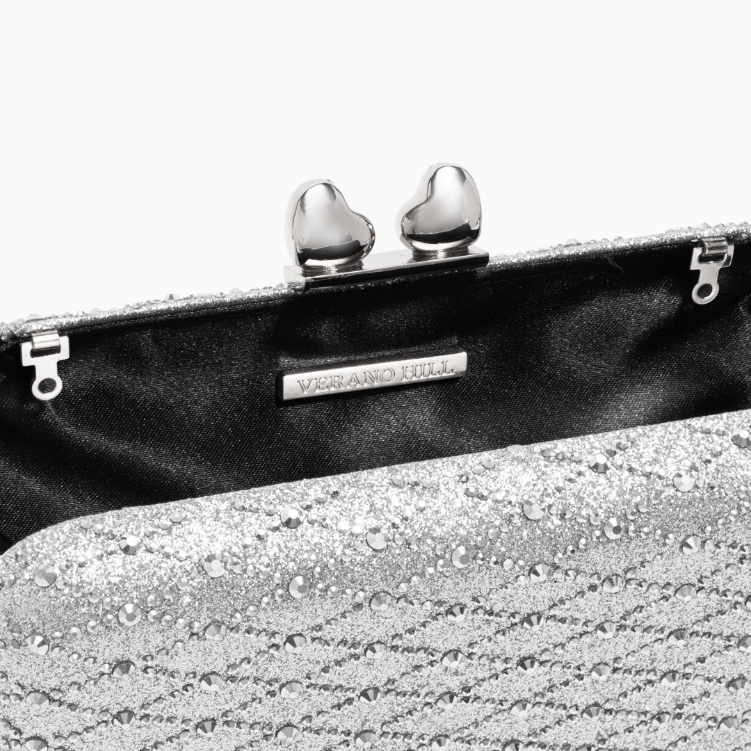 Midnight Lattice Clutch Bag