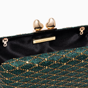 Midnight Lattice Clutch Bag