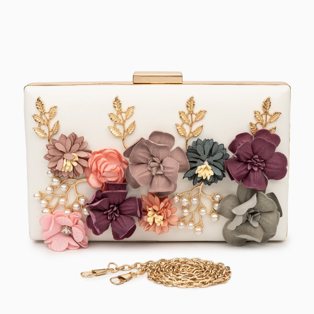 (CS) Juliet Flower Clutch Bag