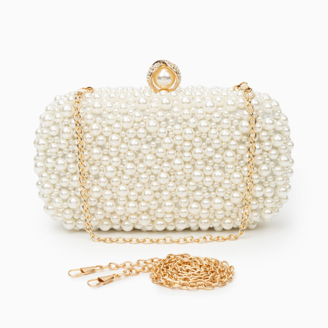 (CS) Chantal Pearl Clutch Bag