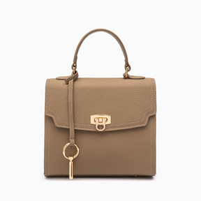 Aubri Structured Leather Handbag