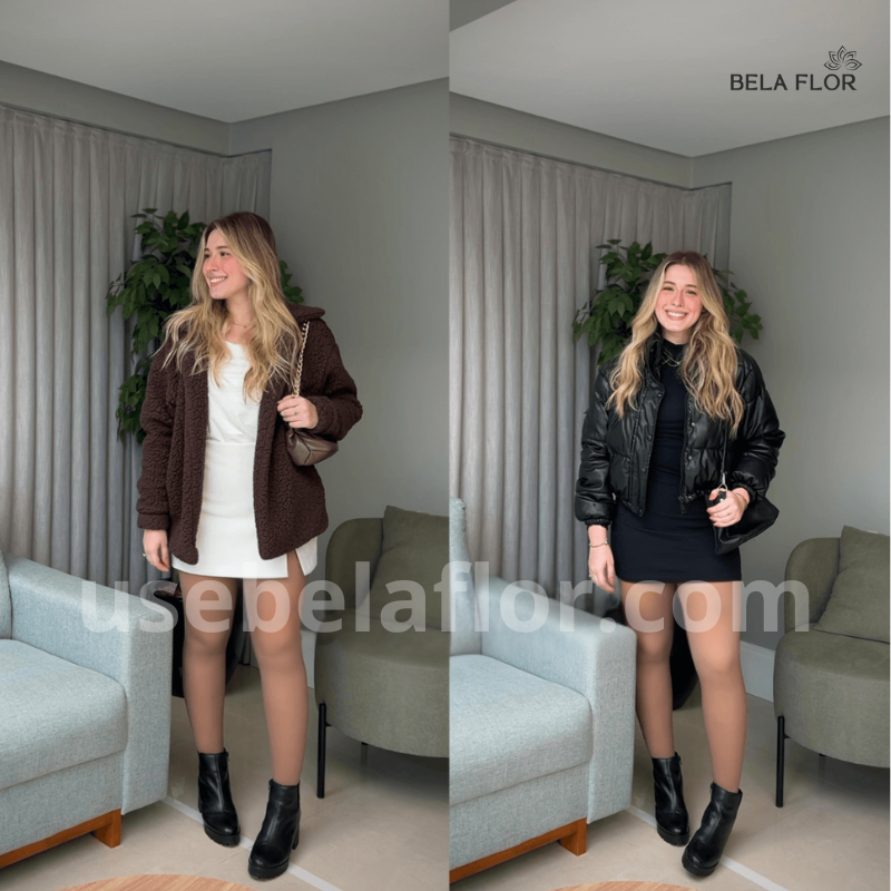 KIT MEIA CALÇA FORRADA TRANSLÚCIDA (COMPRE 1 LEVE 2)